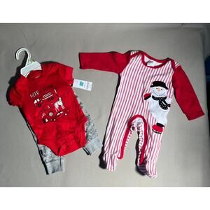 Ella Jackson Brand Snowman Sleeper Carters Fire Rescue‎ Shirt Pants 3-9 Months